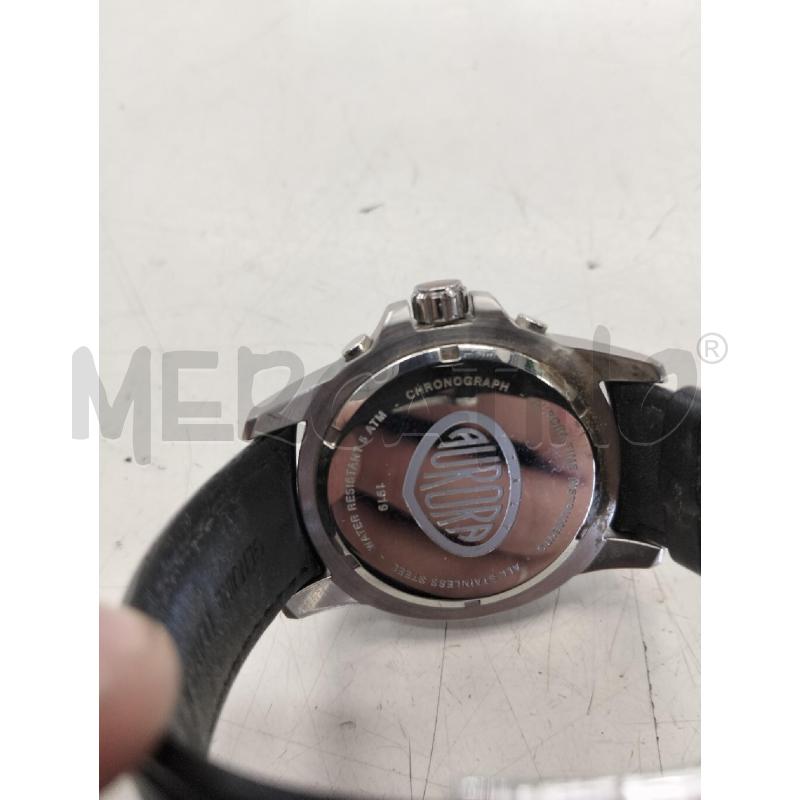 OROLOGIO DA POLSO AURORA CROMO E NERO 1919 | Mercatino dell'Usato Roma portonaccio 2