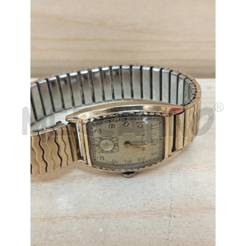 OROLOGIO DA POLSO BULOVA D'EPOCA PLACCATO CORDA BLOCCATA DA SISTEMARE | Mercatino dell'Usato Roma portonaccio 3