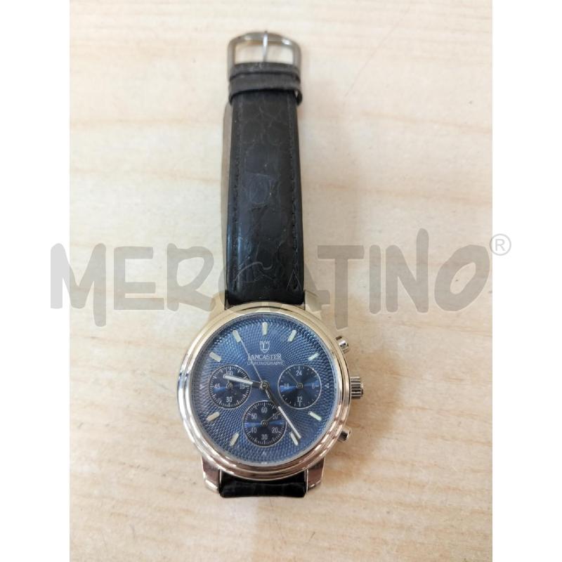 OROLOGIO DA POLSO LANCASTER BLU E CROMO | Mercatino dell'Usato Roma portonaccio 1