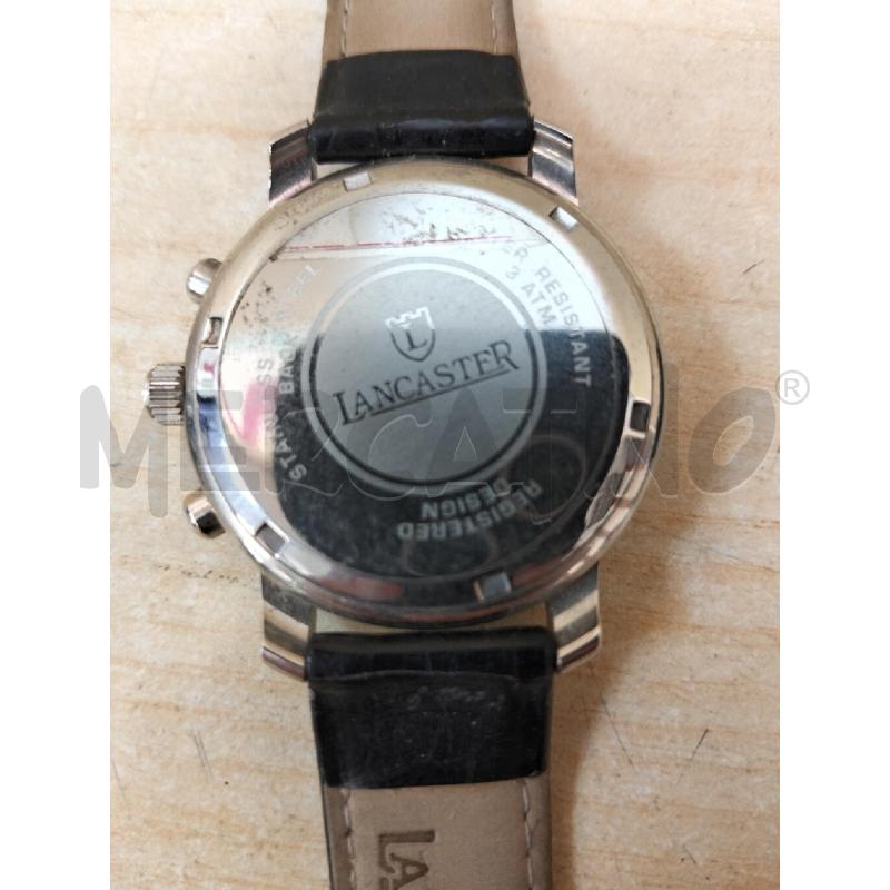OROLOGIO DA POLSO LANCASTER BLU E CROMO | Mercatino dell'Usato Roma portonaccio 3