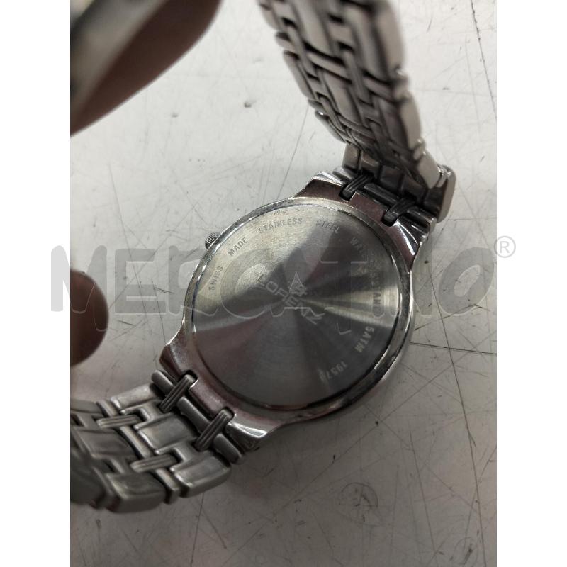 OROLOGIO DA POLSO LORENZ CROMO QUADR NERO | Mercatino dell'Usato Roma portonaccio 2