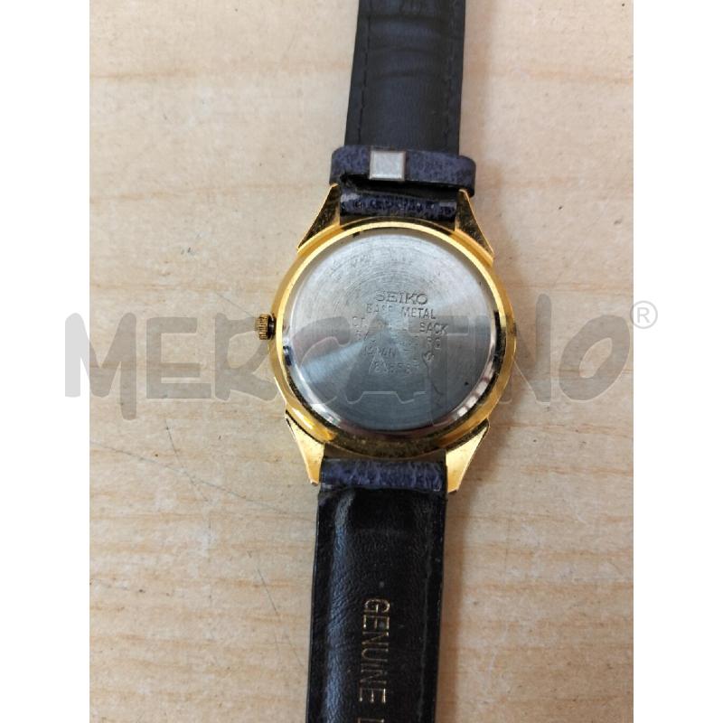 OROLOGIO DA POLSO SEIKO DORATO BLU A QUARZO | Mercatino dell'Usato Roma portonaccio 4