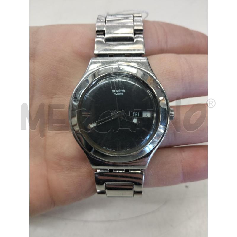 OROLOGIO DA POLSO SWATCH CROMATO QUADR BLU | Mercatino dell'Usato Roma portonaccio 3