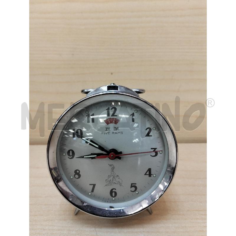 OROLOGIO DA TAVOLO FERRO NERO FIVE RAMS | Mercatino dell'Usato Roma portonaccio 1