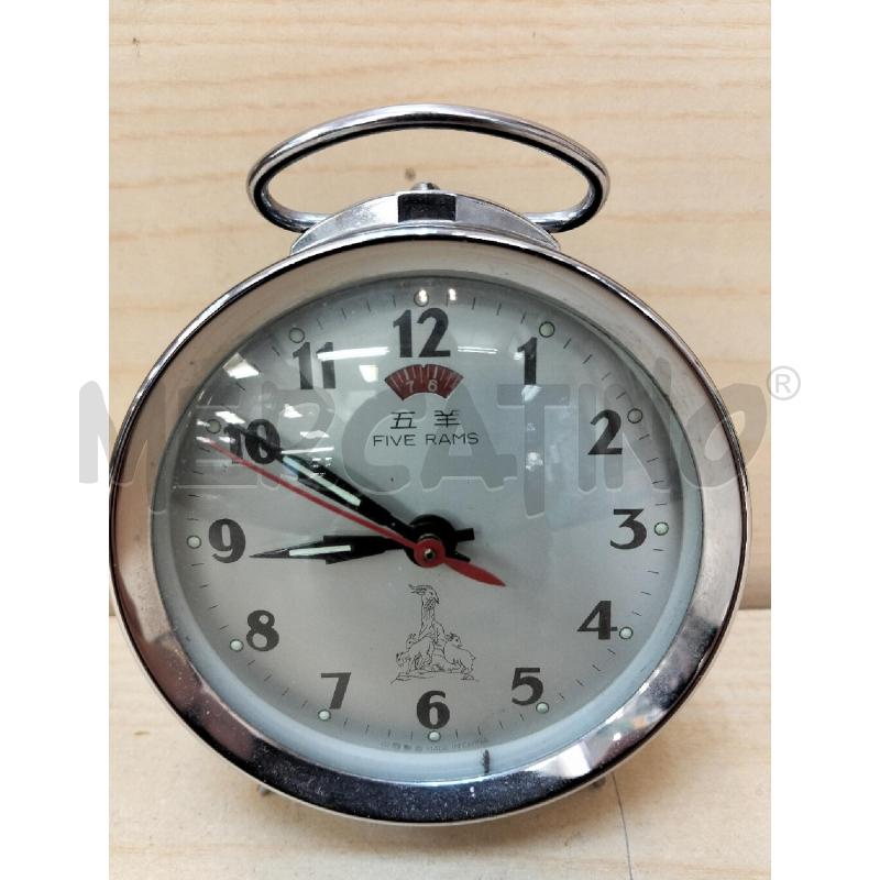 OROLOGIO DA TAVOLO FERRO NERO FIVE RAMS | Mercatino dell'Usato Roma portonaccio 3