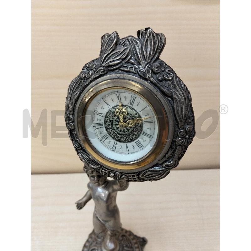 OROLOGIO METALLO PARIGINA C PUTTO | Mercatino dell'Usato Roma portonaccio 3