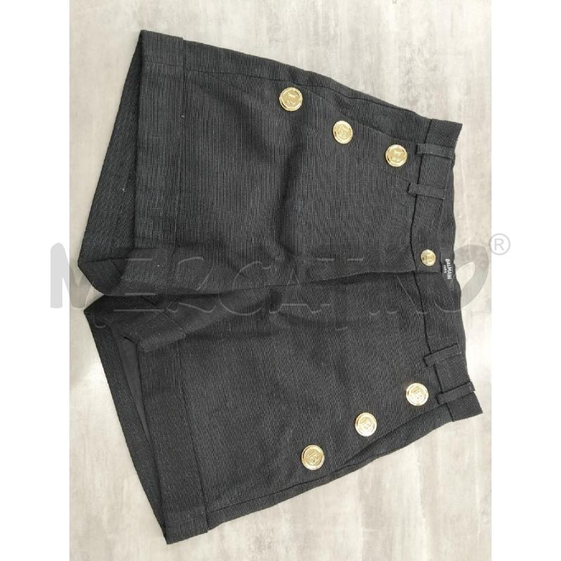PANTALONCINO BAMBINA BALMAIN NERO VITA ALTA BOTT DORATI | Mercatino dell'Usato Roma portonaccio 1