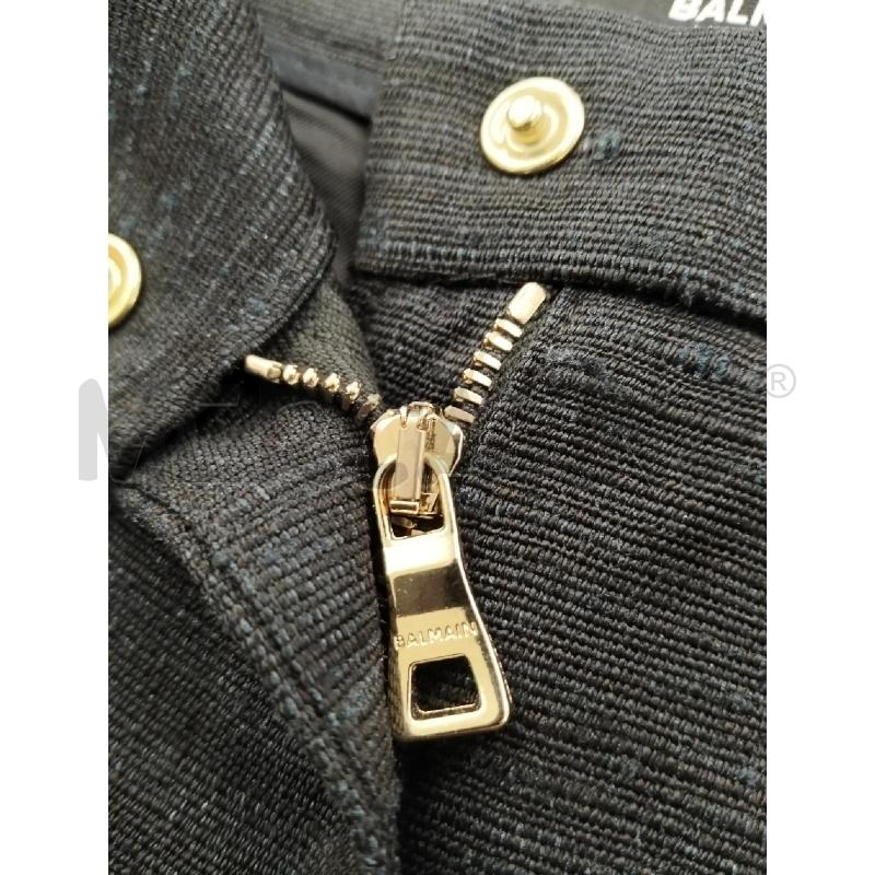 PANTALONCINO BAMBINA BALMAIN NERO VITA ALTA BOTT DORATI | Mercatino dell'Usato Roma portonaccio 3
