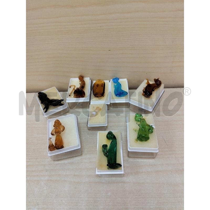 PERSONAGGI PRESEPE VETRO MURANO INCOMPL | Mercatino dell'Usato Roma portonaccio 2