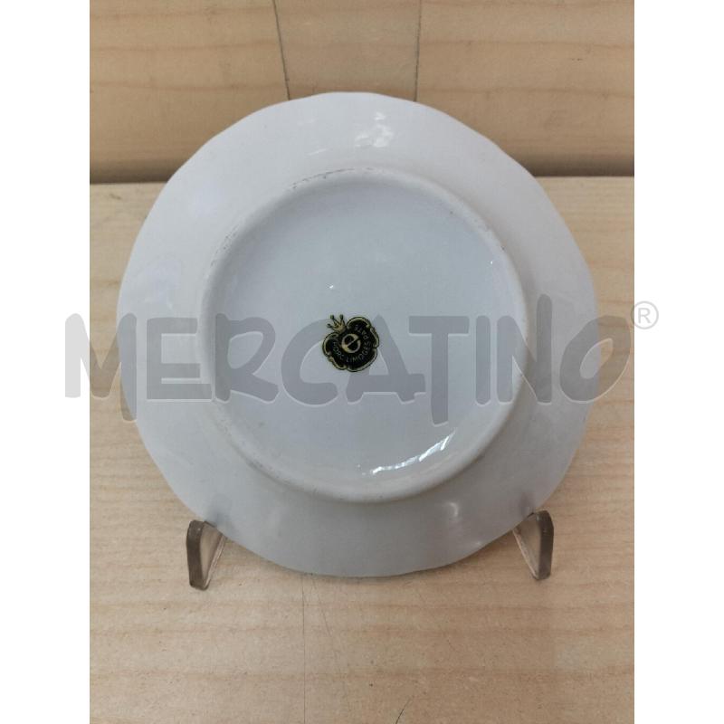 PIATTINO PORCELLANA LIMOGES FIORE ROSA | Mercatino dell'Usato Roma portonaccio 2