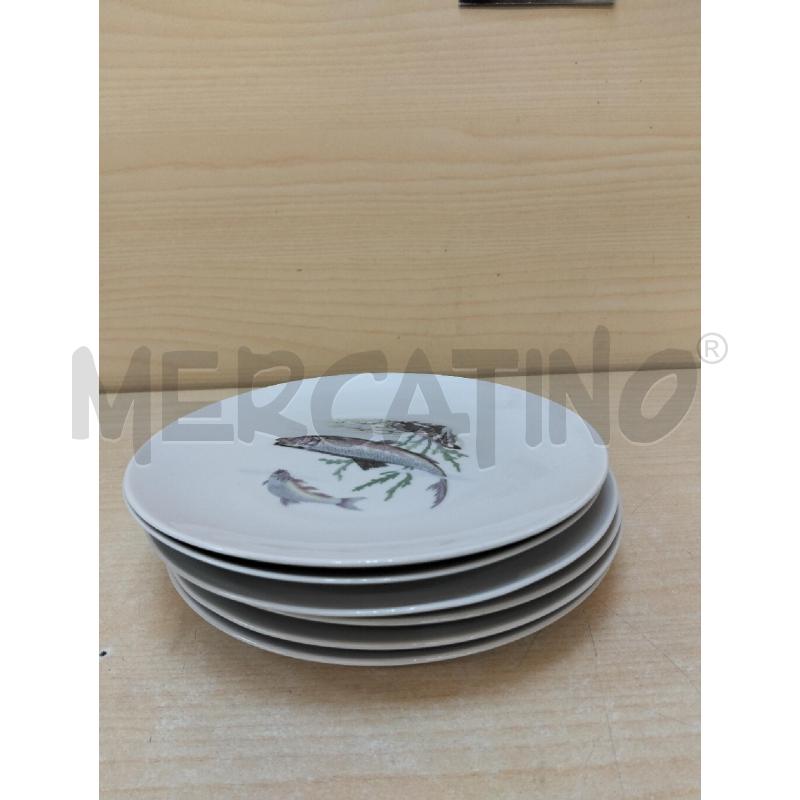 PIATTI PZ. 6 PESCE | Mercatino dell'Usato Roma portonaccio 4