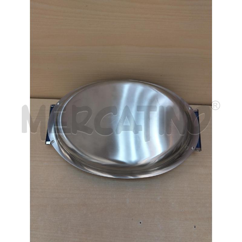 PIROFILA OVALE CROMATA E BLU C PYREX | Mercatino dell'Usato Roma portonaccio 4