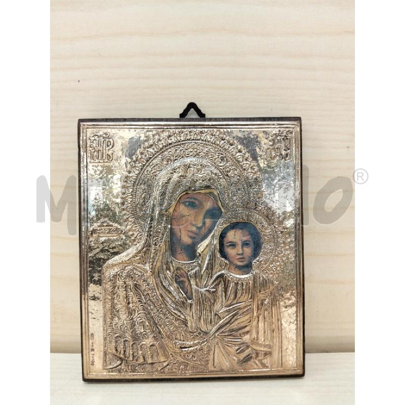 PLACCA ARGENTATA C MADONNA | Mercatino dell'Usato Roma portonaccio 1