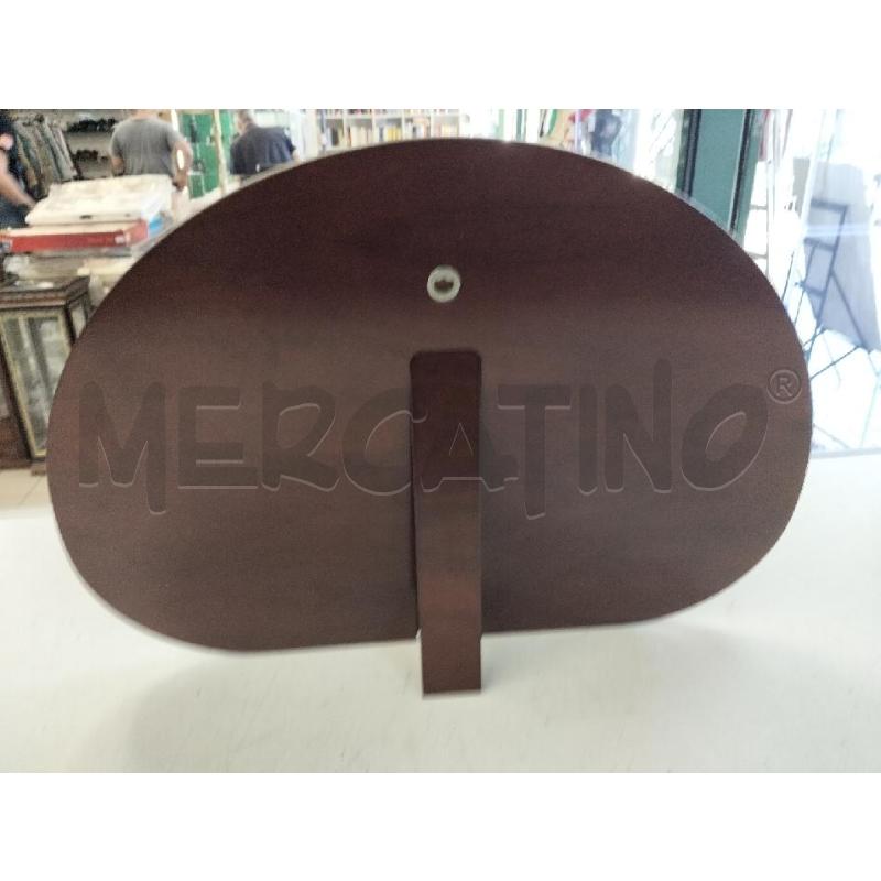 PLACCA LEGNO C SACRA FAMIGLIA ARGENTATA | Mercatino dell'Usato Roma portonaccio 3