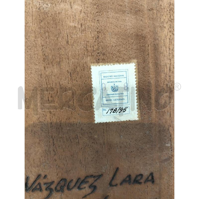 PLACCA LEGNO EDUARDO VAZQUEZ C UCCELLO GRANDE | Mercatino dell'Usato Roma portonaccio 4