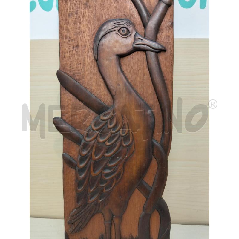 PLACCA LEGNO EDUARDO VAZQUEZ C UCCELLO MEDIA | Mercatino dell'Usato Roma portonaccio 2