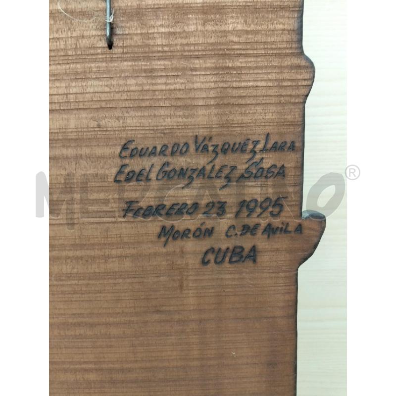 PLACCA LEGNO EDUARDO VAZQUEZ C UCCELLO MEDIA | Mercatino dell'Usato Roma portonaccio 4