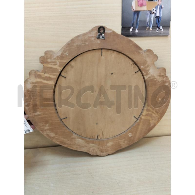 PLACCA LEGNO MADONNA BORDI ONDULATI | Mercatino dell'Usato Roma portonaccio 3