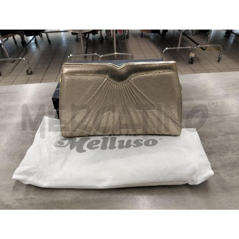 POCHETTE DORATA MELLUSO | Mercatino dell'Usato Roma portonaccio 1