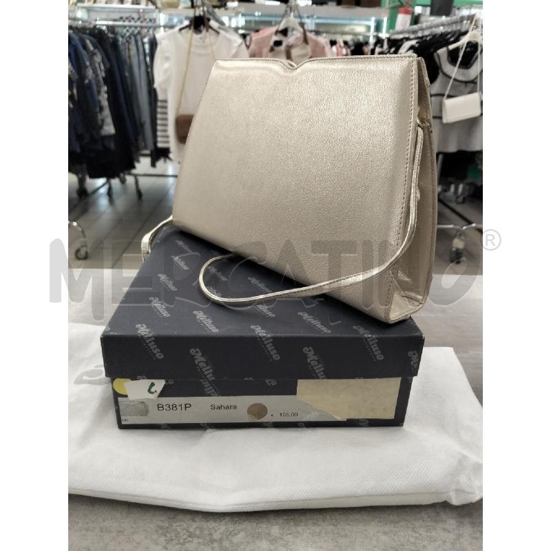 POCHETTE DORATA MELLUSO | Mercatino dell'Usato Roma portonaccio 3