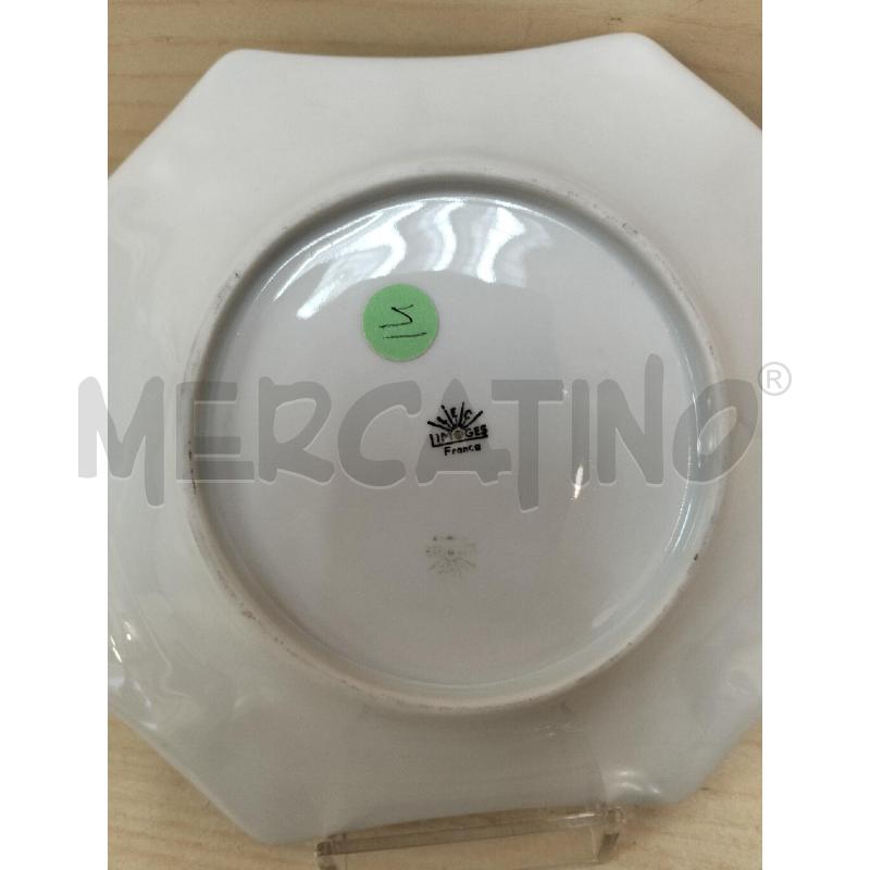 POSA CENERE LIMOGES LEC BIANCO BORDO DORATO FANT FIORI E CESTINI | Mercatino dell'Usato Roma portonaccio 2