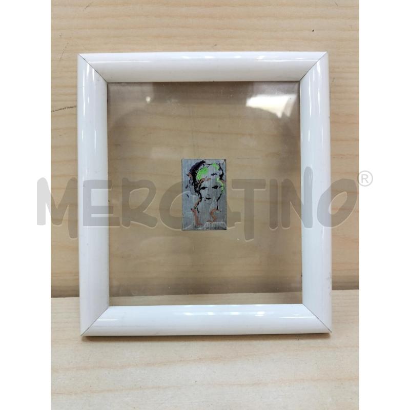 QUADRETTO PLACCA ARGENTATA DONNA DI ERNESTO TRECCANI | Mercatino dell'Usato Roma portonaccio 1