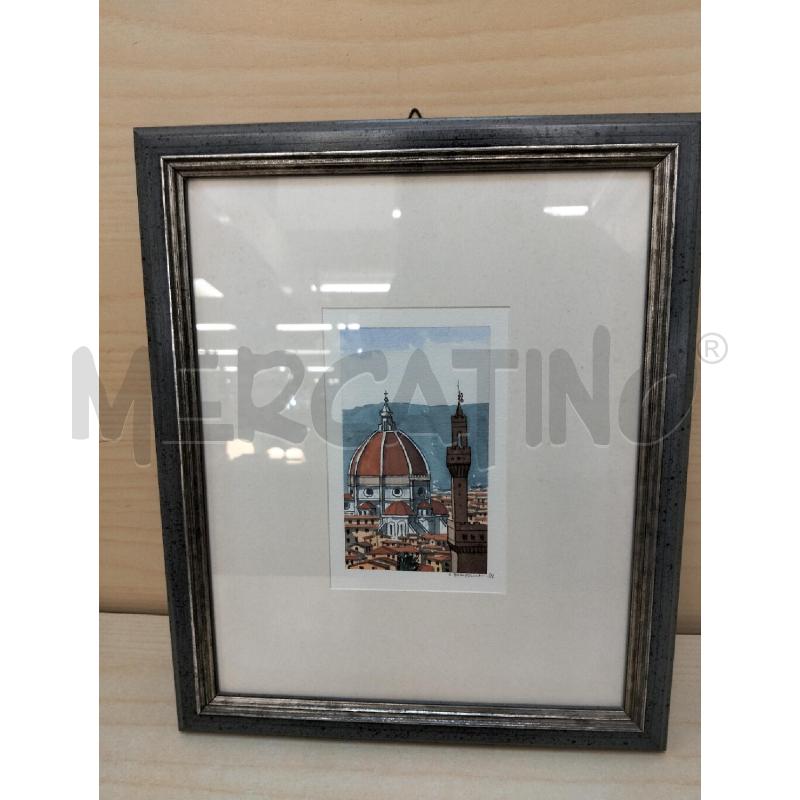 QUADRO ACQUERELLO SANTA MARIA NOVELLA | Mercatino dell'Usato Roma portonaccio 1
