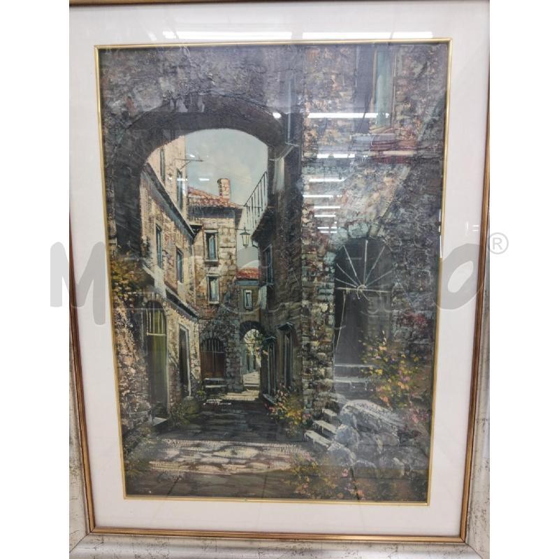 QUADRO CAIAZZO DIPINTO PAESAGGIO 50X70 | Mercatino dell'Usato Roma portonaccio 3