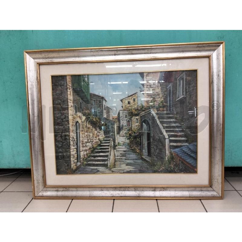 QUADRO CAIAZZO DIPINTO PAESAGGIO OLIO 50X70 | Mercatino dell'Usato Roma portonaccio 1