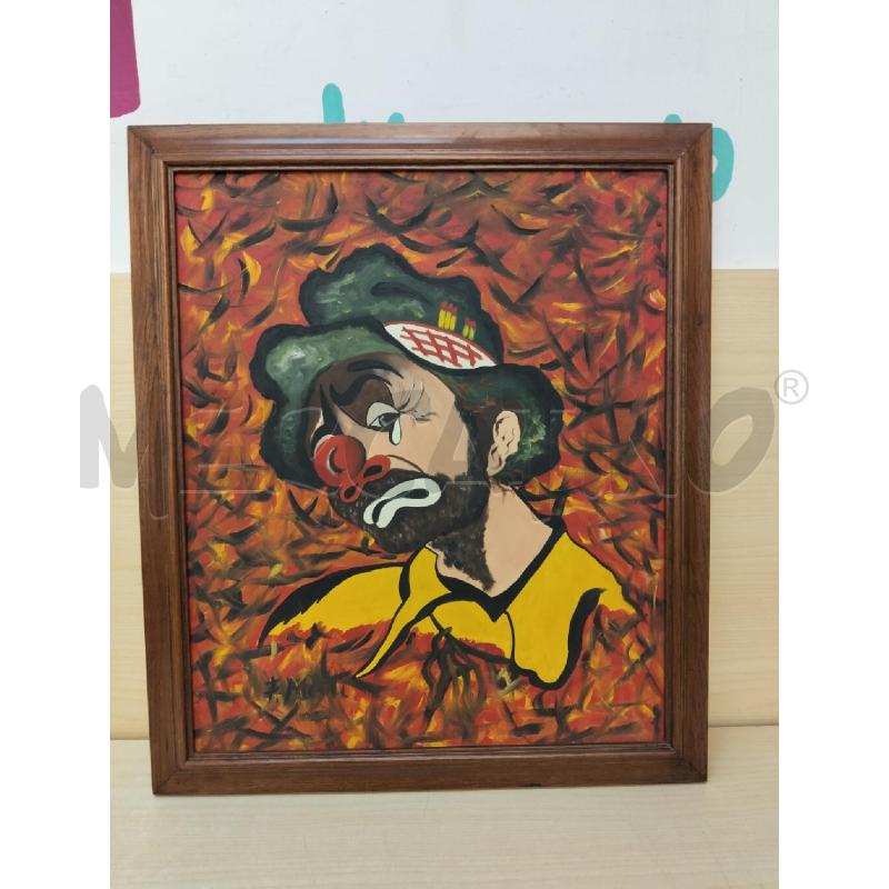QUADRO CON PAGLIACCIO | Mercatino dell'Usato Roma portonaccio 1