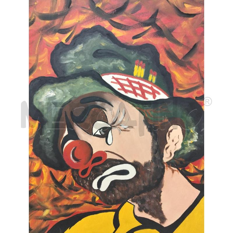 QUADRO CON PAGLIACCIO | Mercatino dell'Usato Roma portonaccio 2