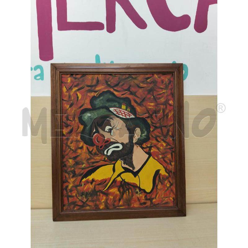 QUADRO CON PAGLIACCIO | Mercatino dell'Usato Roma portonaccio 4