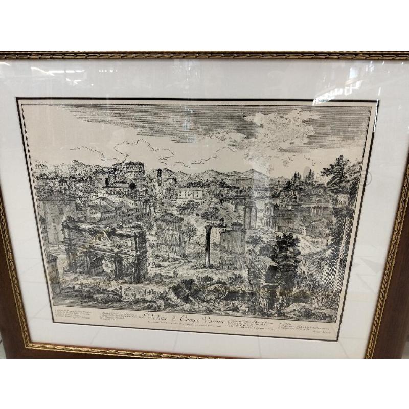 QUADRO CORNICE LEGNO ROMA SPARITA VEDUTA DI CAMPO VACCINO | Mercatino dell'Usato Roma portonaccio 2