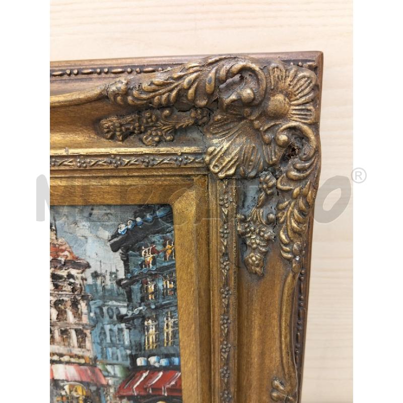 QUADRO CORN DORATA PARIGI PITTURA SPATOLATA | Mercatino dell'Usato Roma portonaccio 3
