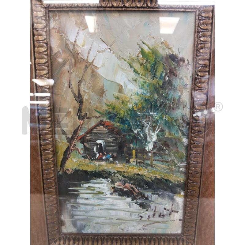QUADRO D. SALVATORE PAESAGGIO CASALE CORND DOR | Mercatino dell'Usato Roma portonaccio 2