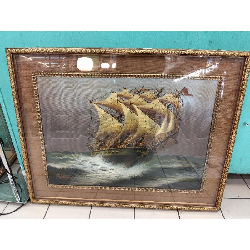 QUADRO DIPINTO VELIERO VALADIER | Mercatino dell'Usato Roma portonaccio 1