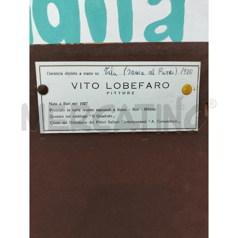 QUADRO DONNA AL PARCO VITO LOBEFARO 60X50 | Mercatino dell'Usato Roma portonaccio 4