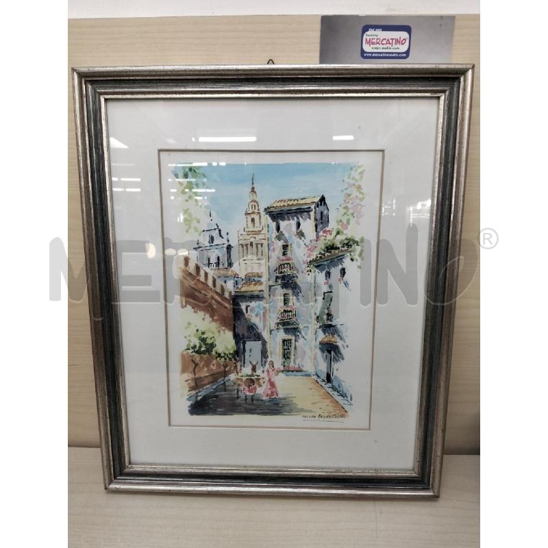 QUADRO FELIPE REYES CASTRO SCORCIO PAESE | Mercatino dell'Usato Roma portonaccio 1