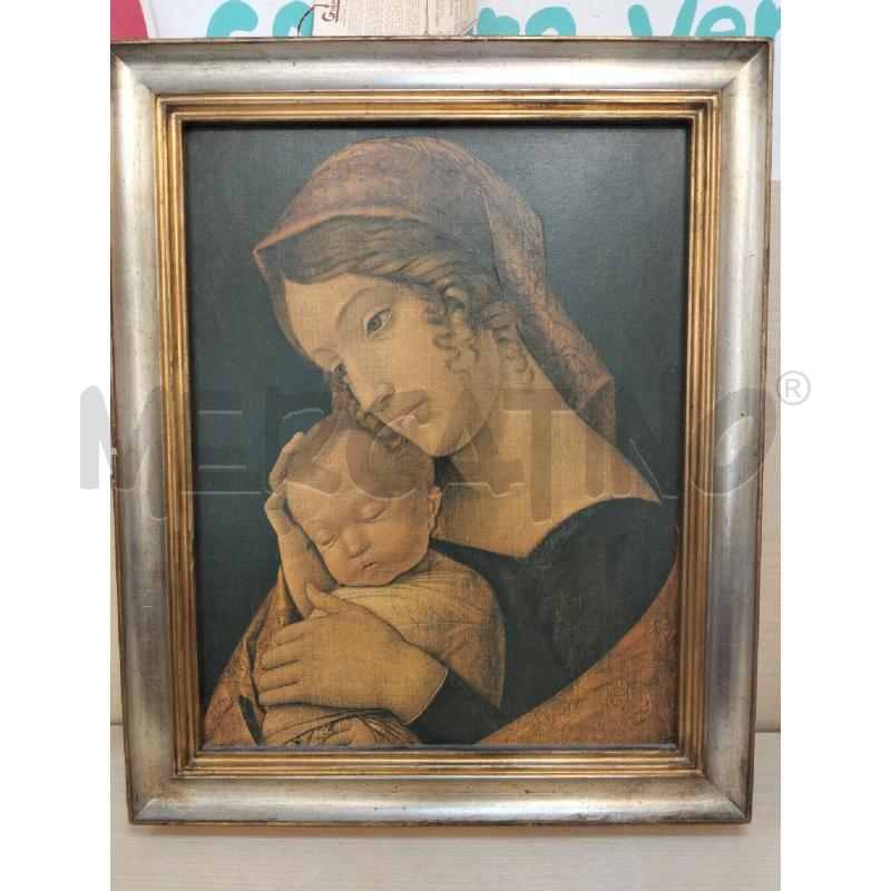QUADRO GHIMA RIPRODUZIONE ARTE MADONNA COL BAMBINO | Mercatino dell'Usato Roma portonaccio 1