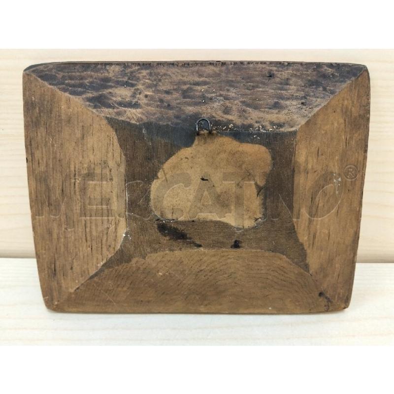 QUADRO LEGNO RILIEVO MESTIERANTI CESTAI C BAMBINO | Mercatino dell'Usato Roma portonaccio 3