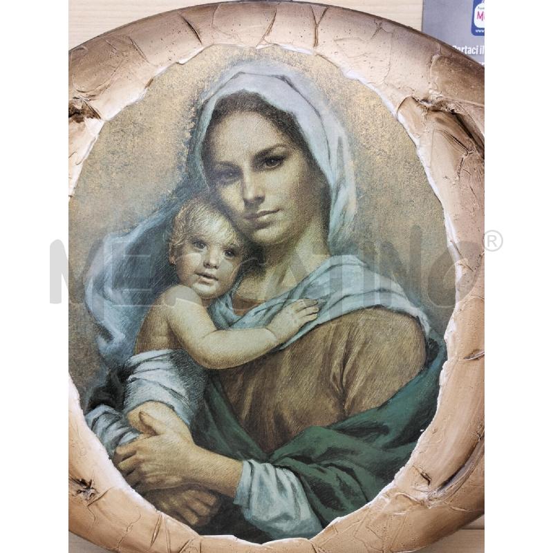 QUADRO MADONNA CON BAMBINO | Mercatino dell'Usato Roma portonaccio 2