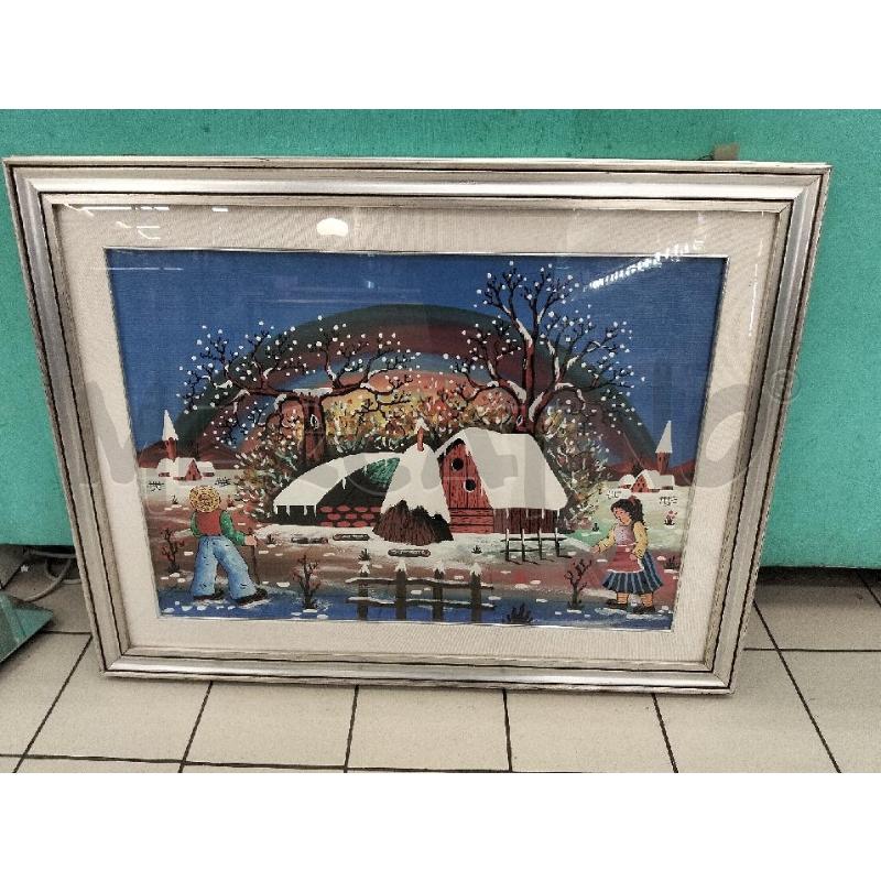 QUADRO NAIF KOVACS C PAESAGGIO NEVE | Mercatino dell'Usato Roma portonaccio 1