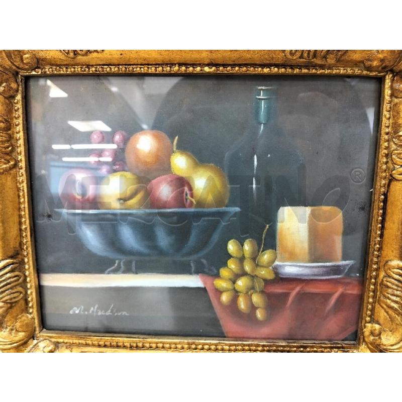 QUADRO NATURA MORTA C FRUTTA CORN DOR LAVORATA | Mercatino dell'Usato Roma portonaccio 2