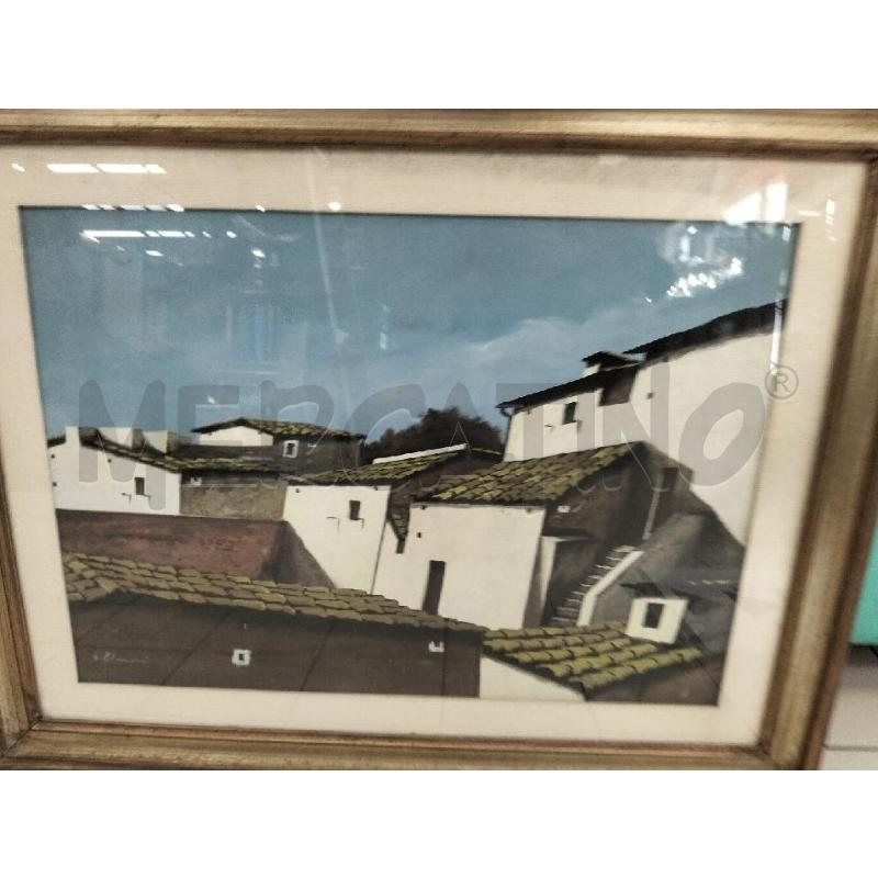 QUADRO PAESAGGIO CON FIGURE DI GIUSEPPE PALMIERI 92X70 | Mercatino dell'Usato Roma portonaccio 2
