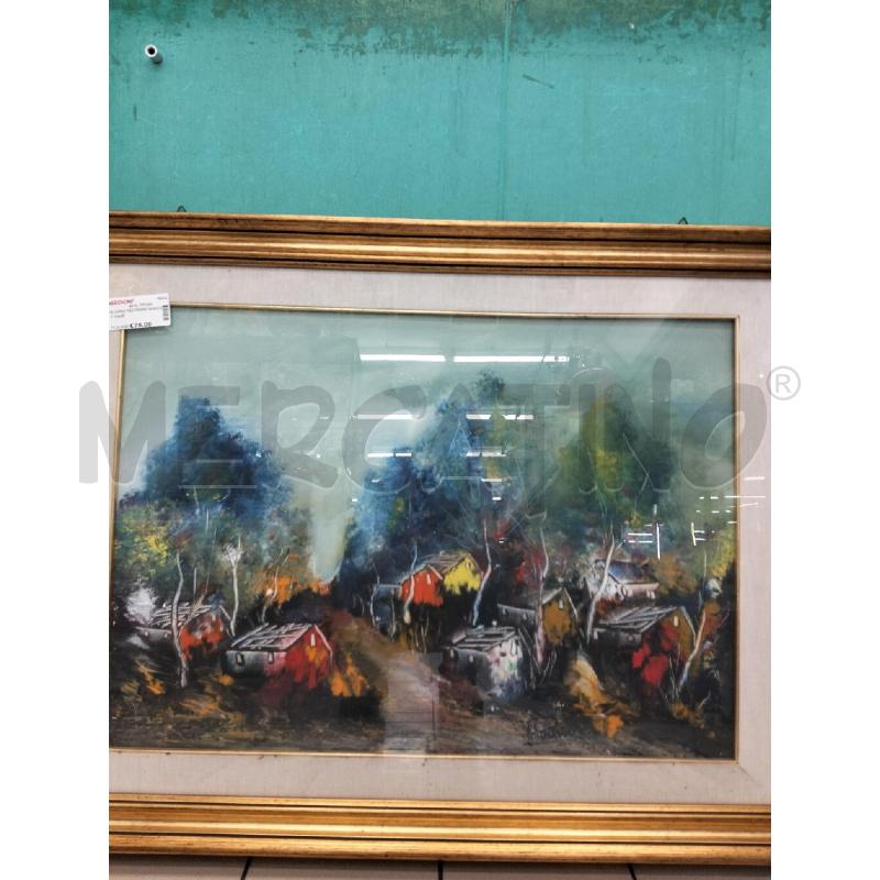QUADRO PECORARO BOSCO C CASE | Mercatino dell'Usato Roma portonaccio 3