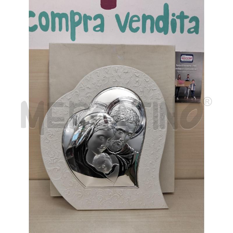 QUADRO PLACCA ARGENTATA CON  MADONNA  | Mercatino dell'Usato Roma portonaccio 1