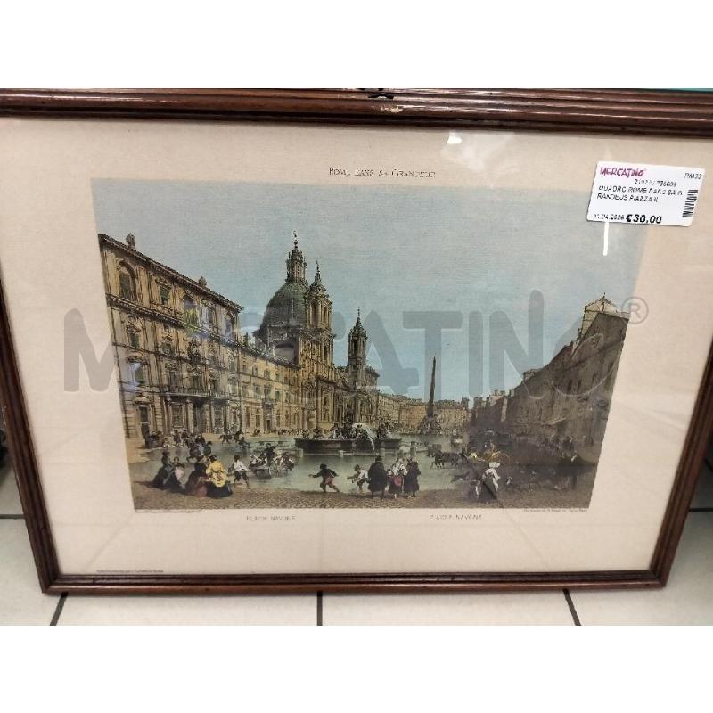 QUADRO ROME DANS SA GRANDEUS PIAZZA NAVONA | Mercatino dell'Usato Roma portonaccio 1