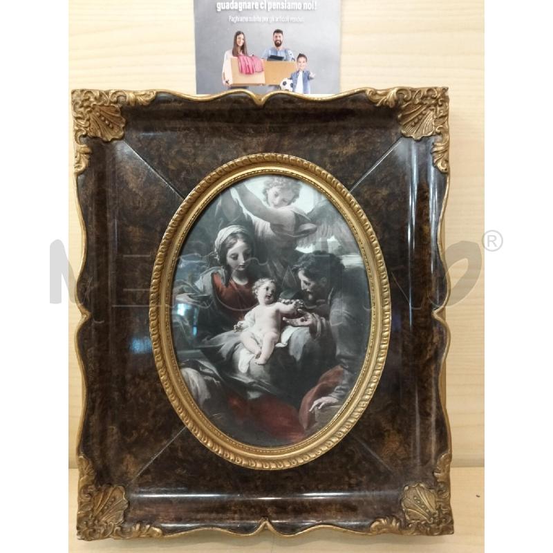 QUADRO SACRA FAMIGLIA CORN MARR DOR | Mercatino dell'Usato Roma portonaccio 5