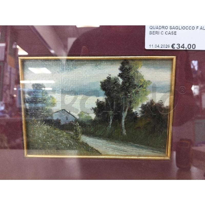 QUADRO SAGLIOCCO F ALBERI C CASE | Mercatino dell'Usato Roma portonaccio 2