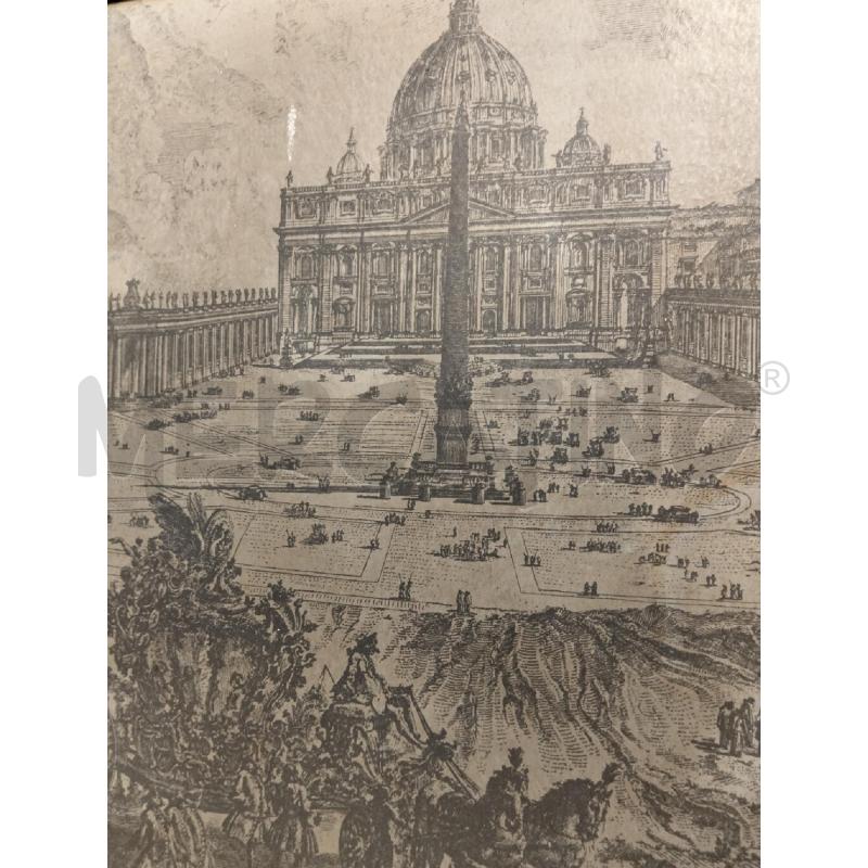 QUADRO SAN PIETRO STAMPA SU LEGNO | Mercatino dell'Usato Roma portonaccio 2